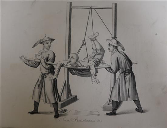 Sixty Seven engraved views of China and crimes and punishment After T. Allom and others, 19th century 8 x 11in., unframed